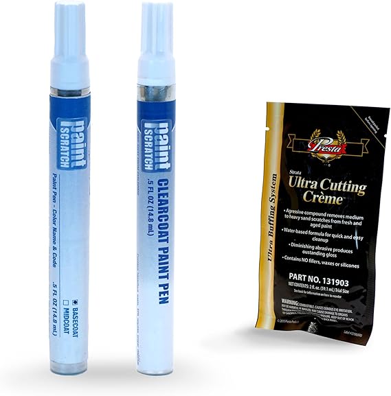 Touch Up Paint Pen Car Scratch Repair Kit - Compatible/Replacement for Ford Bronco Absolute Black Pearl (Color Code: G1)