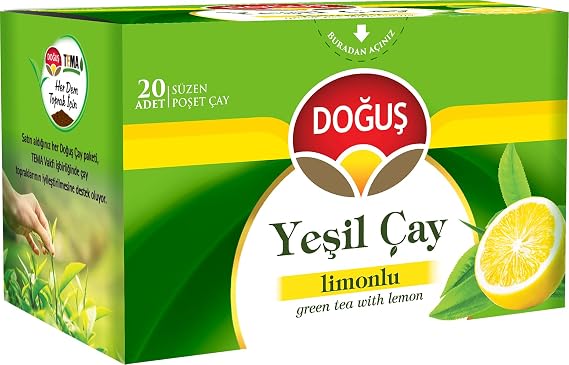 Doğuş Limonlu Yeşil Çay Süzen Poşet 20-1.75 Gr