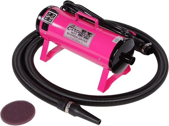 Electric Cleaner Company ECC Circuiteer II Portable Livestock Blower Dryer - 2-Speed Air for Cattle & Pet Grooming, Pink