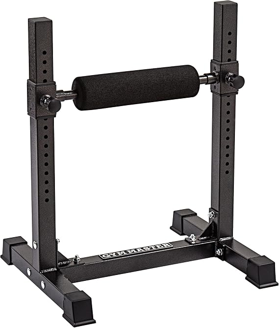 GYM MASTER Adjustable Single Leg Squat Roller Stand with Foam Foot Rest for Bulgarian Split Squats