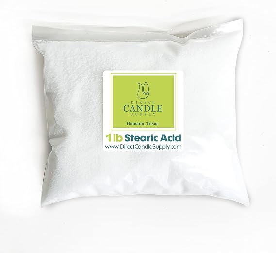 Direct Candle Supply 1lb Stearic Acid for Candle Making and Soap Making
