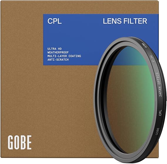 Gobe 77mm Circular Polarizing (CPL) Lens Filter