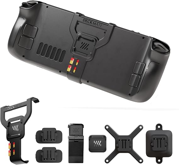 Mechanism Deckmate 7-in-1 Bundle | Steam Deck Kickstand, Battery, SSD, VESA & Wall Mounting Kit | Case Friendly Steam Deck Accessories | Mount Anything