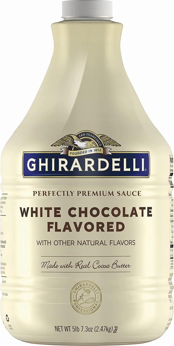 Ghirardelli Chocolate White Chocolate Flavored Sauce, 89.4-Ounce Package
