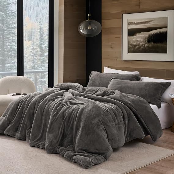 Coma Inducer Get Under Me Oversized King Comforter Set - Dark Night Gray