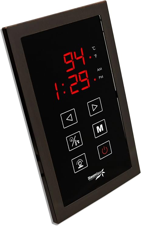 Steam Spa STPOB Touch Panel Control System, Oil Rubbed Bronze