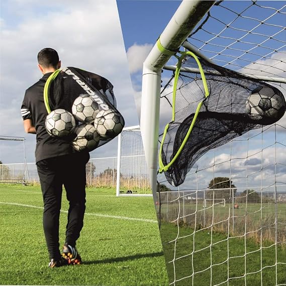 QuickPlay Target Sax 2-in-1 Soccer Shooting Net & Ball Bag
