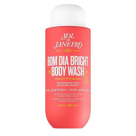 Sol de Janeiro Bom Dia Bright Clarifying AHA BHA Body Wash | Women's Body Wash, Exfoliating, Deep Cleansing, Doubles as Shaving Cream, Warm Floral Vanilla Scent