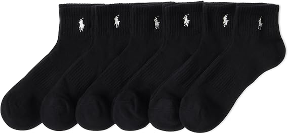 POLO RALPH LAUREN Men's Performance Cotton Quarter Socks
