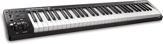 M-Audio Keystation - MIDI Keyboard Controller Buttons for Control over Virtual Synthesiser and DAW Parameters