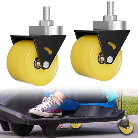 Upgrade Complete Caster Wheels Assembly Fit for Razor Crazy Cart XL DLX