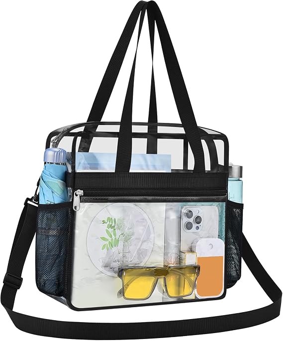 USPECLARE Clear Tote Bag for Stadium Events 12612 Stadium Approved
