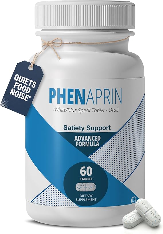PhenAprin Appetite Suppressant, Weight Loss Pills for Women and Men, 60 Ct