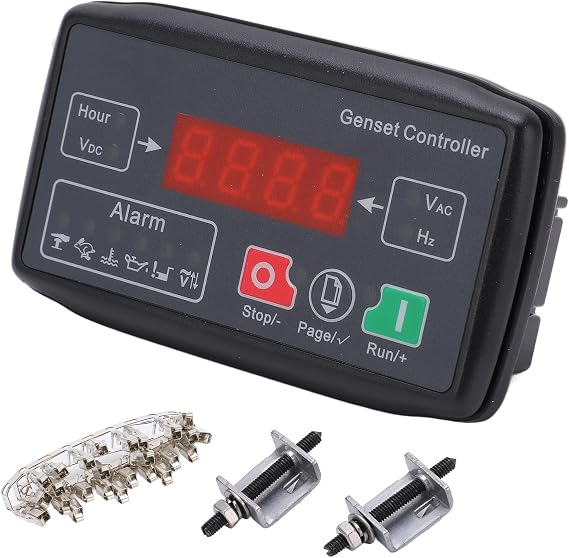 Generator Set Controller Auto Start Stop Genset Control Module for Small Gasoline Generators Automatic Transfer Switch ATS Panel Replacement Part