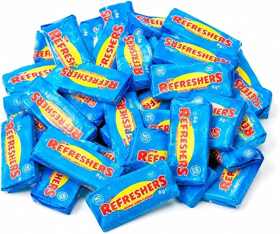 GRO VITS Refreshers Chews 500g – Fruity Fizzy Chewy Retro Sweets – Classic Candy Treat Bag for Sharing & Parties