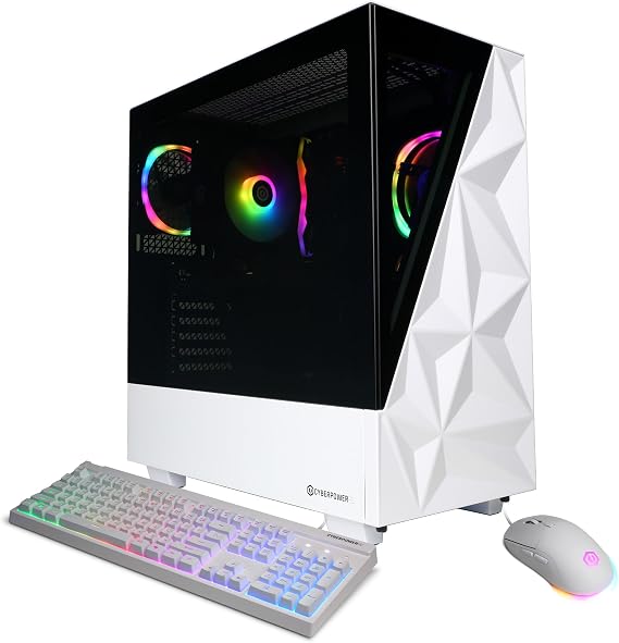 CyberPowerPC Gamer Master Gaming PC, AMD Ryzen 5 8400F 4.2GHz, GeForce RTX 5060 8GB, 16GB DDR5, 2TB PCIe 4.0 SSD, WiFi Ready & Windows 11 Home (GMAI6200A)