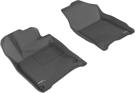 3D MAXpider Custom Fit Kagu Floor Mat (Black) Compatible with Honda Civic 2016-2021 - Front Row