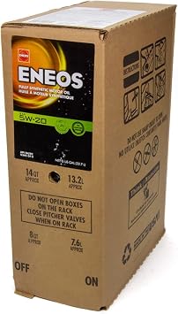 Eneos 3241-400 Full Synthetic Motor Oil, 6 Gallon, 1 Pack