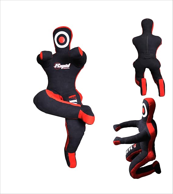 MMA Grappling Submission Dummy for Self Defence Training BJJ Jiu Jitsu Punching Dummies (Sitting 5 FT / 60 in) - UNFILLED