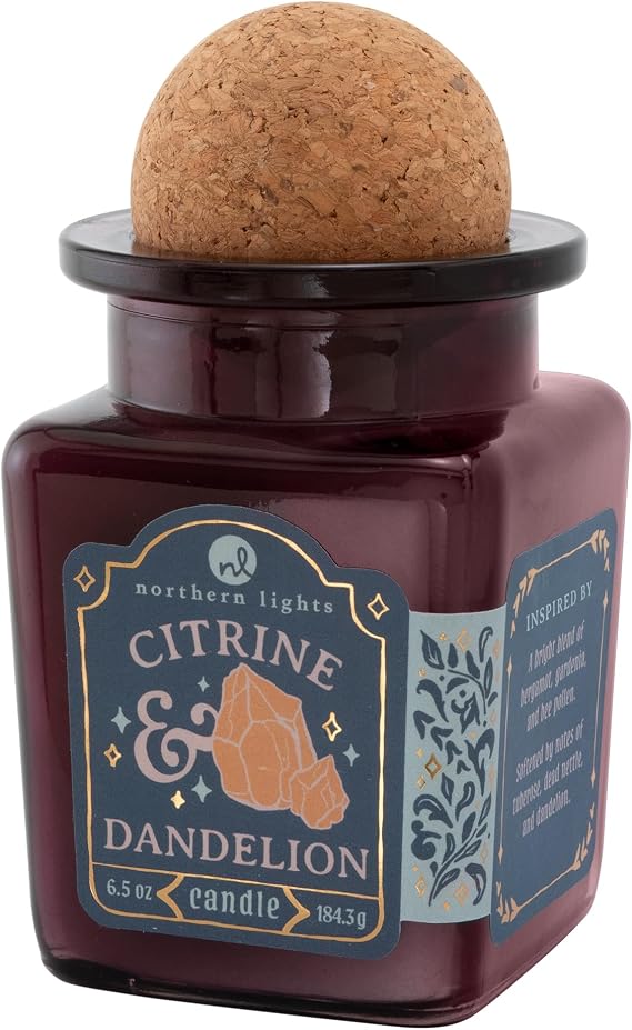 Northern Lights Candles - Curiosity - Citrine & Dandelion - 56073