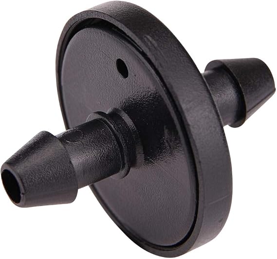Raindrip 117025B, 1 GPH Inline Dripper for Drip Irrigation Systems, 25-Pack, Drip Irrigation Emitters for Drip Irrigation Gardening Systems, Fits 1/4-Inch Suppy Tubing, Black