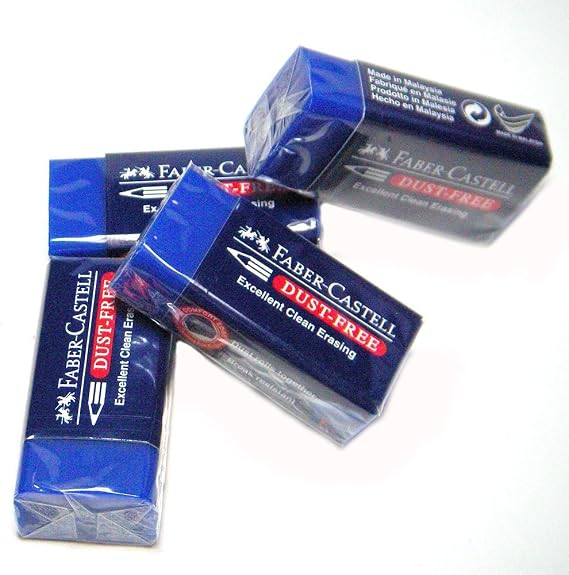 Faber-Castell Pencil Eraser Specially Formulated for Art & Graphic Use [Pack of 4] - Super Save Pack