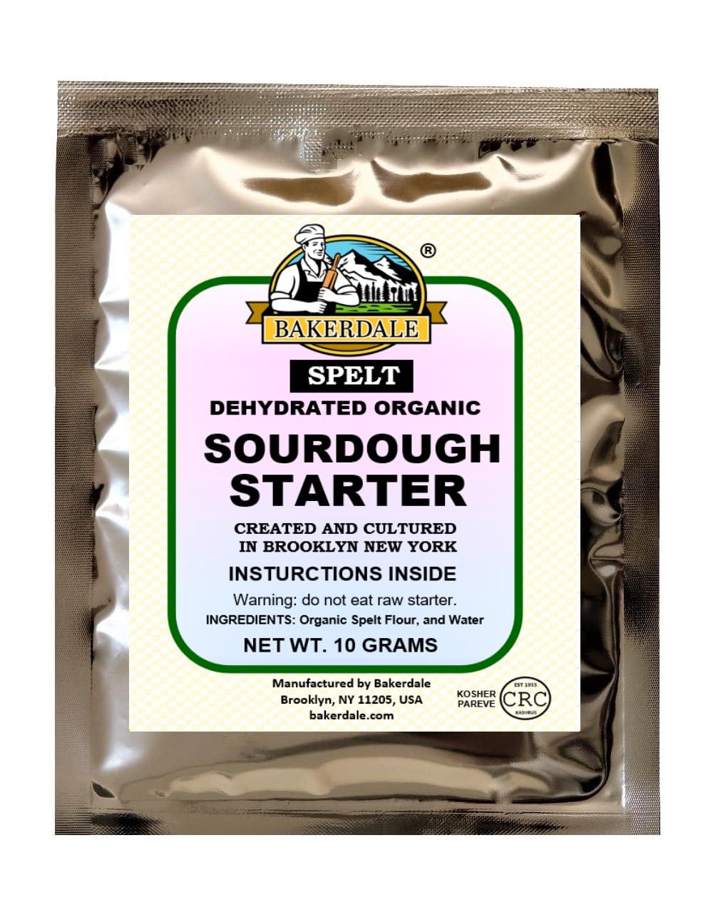 Bakerdale Dehydrated Organic Spelt Sourdough Starter Culture