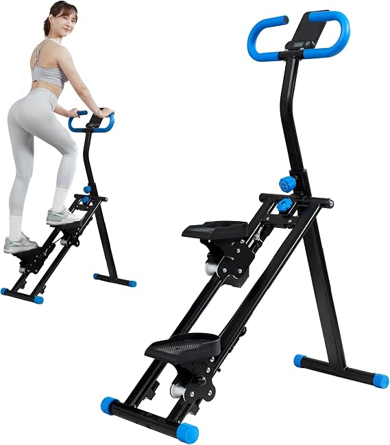 Stair Stepper Machine & Stair Climber for Home, Folding Stair Master for Exercise at Home, Foldable|Handle|Adjustable Pedals|Tablet Stand|350 LBS
