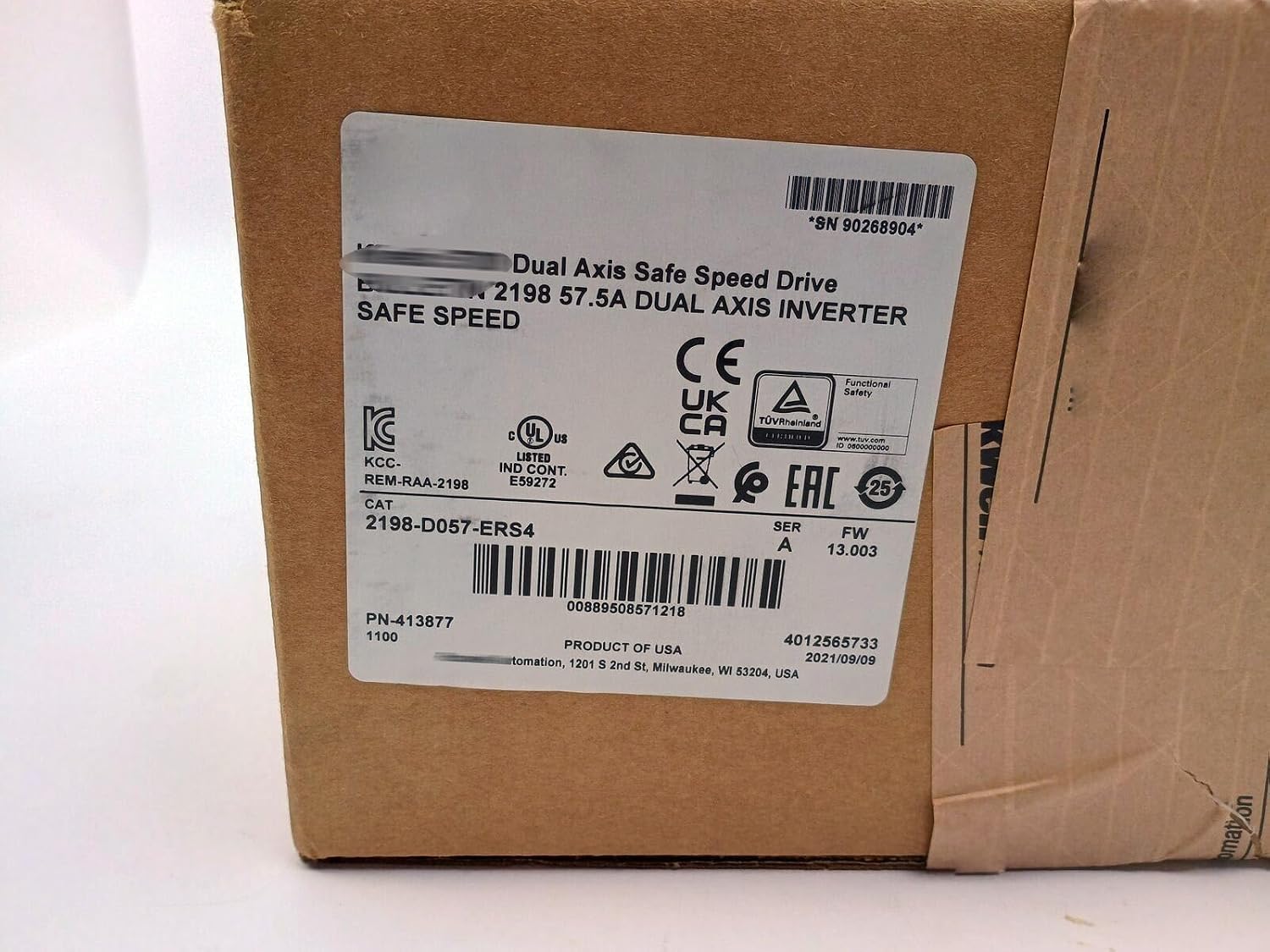 2198-D057-ERS4 Dual Axis Safe Speed Drive