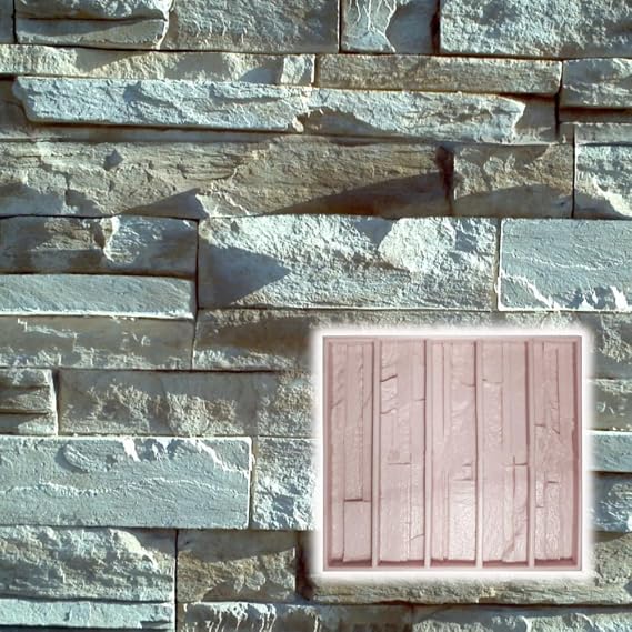 Veneer Stone Casting Rubber Mold for Concrete 23" x 21" | Made in USA | for DIY & Professionals VS 101/1