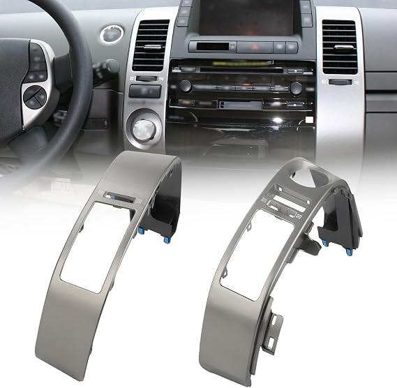 Pair Center Dash A/C Outlet Vent Trim Panel Compatible with Toyota Prius