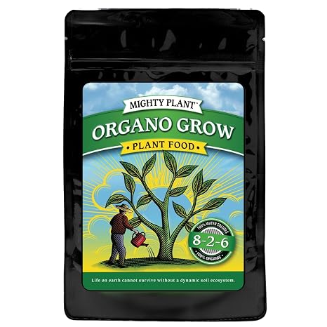 Fast-Acting Probiotic Plant Food with Microbes & Amino Acids 8-2-6 + 3% Calcium for All Garden Types Organo Grow | Boost Growth & Health (1, Pounds)