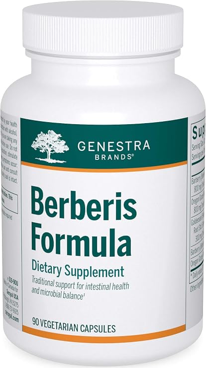 Genestra Brands Berberis Formula | Barberry, Goldenseal, and Oregon Grape Herbal Supplement | 90 Capsules