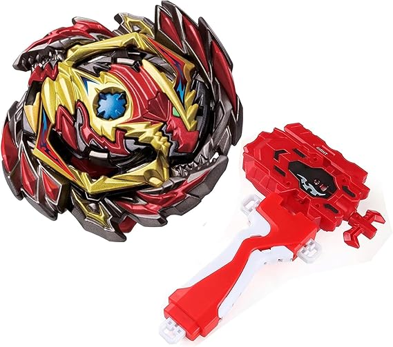 Gyro Battling Tops Burst SuperKing, Gyro Launcher and Grip Battle Game Set Right Spin DB Layer System Gyro Toys Set Gifts for Kids Children Boys, B-145
