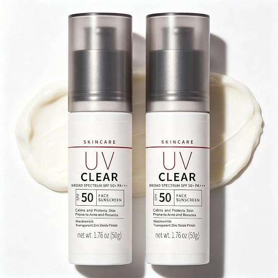 Mineral Sunscreen SPF50+ Pa++++ Zinc Sunscreen UVA/UVB Protection, Lightweight & Non-Greasy Korean Sunscreen Sun Cream SPF 50 For Face & Body, Hydrating Formula For All Skin Types