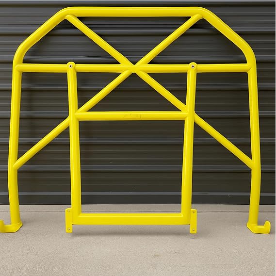 Bull Boost Performance 350z Bolt On 2 Piece Half Steel Roll Cage Harness Bar for Fairlady Z Z33 (Yellow)