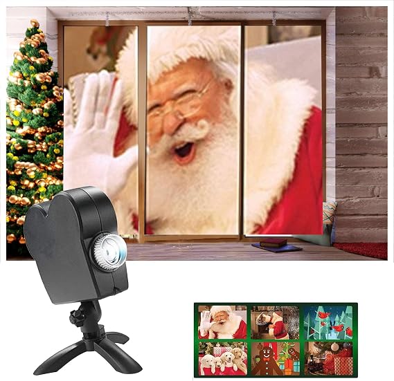 Christmas Window Decoration,Halloween Projector Decoration, Outdoor Waterproof Halloween Projector Lights for Halloween Home Show Christmas Movies Party Decorations