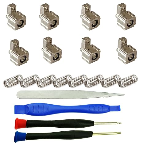 8PCS Metal Lock Buckles Latches for Nintendo Switch OLED Joycon with Spring