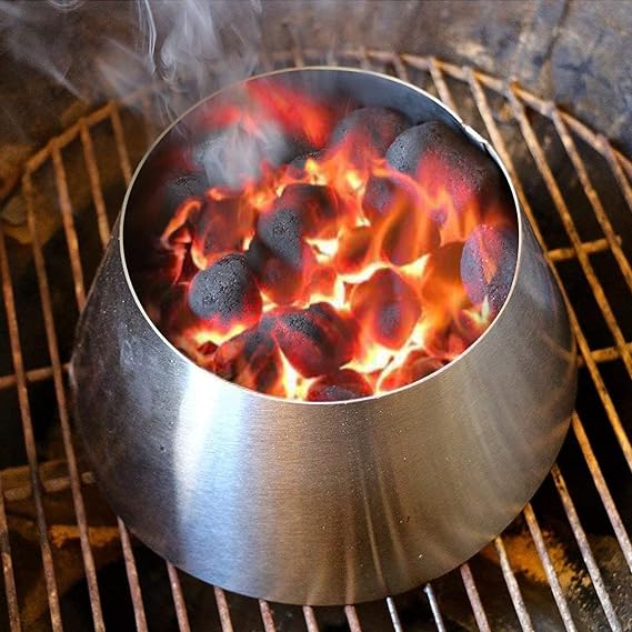 Stainless Steel BBQ Whirlpool for Weber 22"/26.75" Kettle Grill Accessories,BBQ Whirlpool Replacement for WSM Weber Smokey Mountain L&XL Kamado Grill Accessories