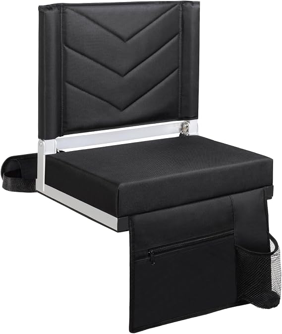 Stadium Seats with Back Support, Bleacher Chairs with Cushion
