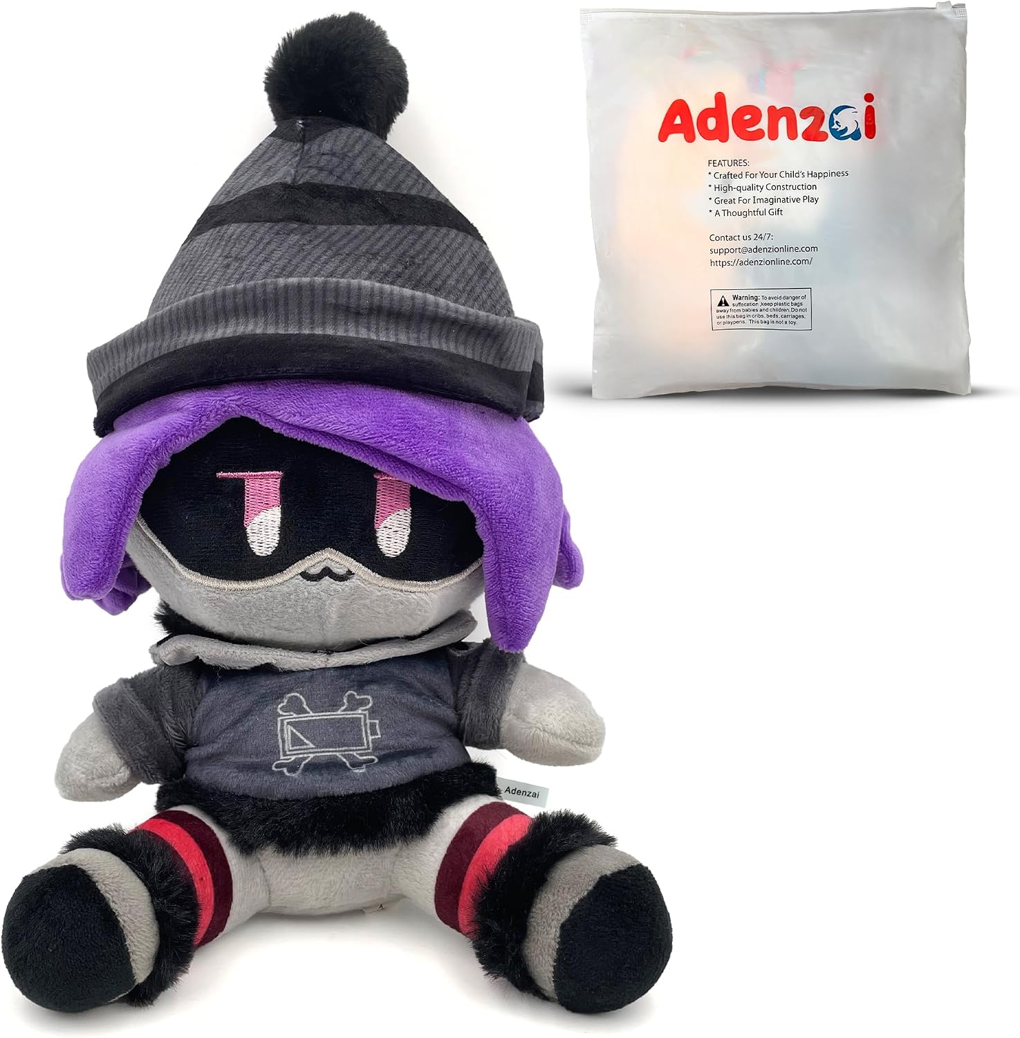 Plush v Toys Plush Doll Cartoon for Fans, Stuffed Doll Gifts Kids Choice Birthday Presents for Kids Uzi Cute Halloween Plush Toy