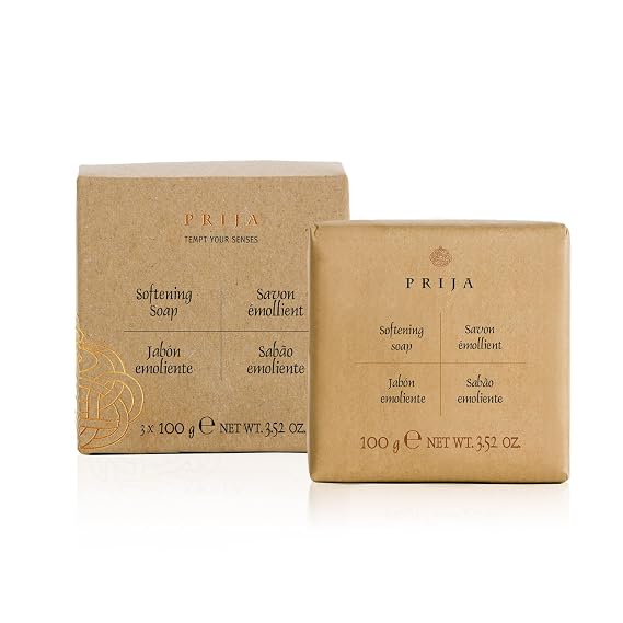 Prija Softening Vegetable Soap Gift Pack Hand Cleansing 3x 0.22 lb