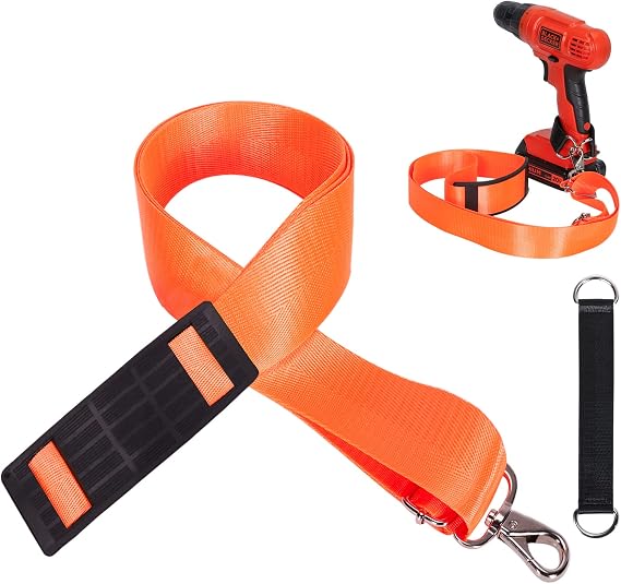 Khanka Adjustable Drill Shoulder Strap Holder, Compatible with Most Cordless Drills Especially Design for Dewalt Drill Tools, Yellow (for Dewalt Drill Tools)