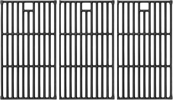 Hisencn Cast Iron Cooking Grates 3-Pack for Monument Grills 35633/24367