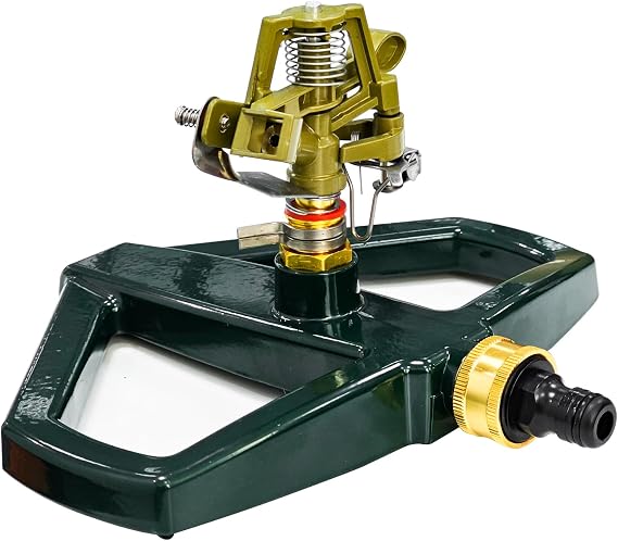 Garden Sprinkler for Garden 360-Degree Rotation Automatic Watering Lawn Sprinkler Agriculture Irrigation Wide Range Watering Gardening Sprinkler Metal Stability Vegetables Potted Plants