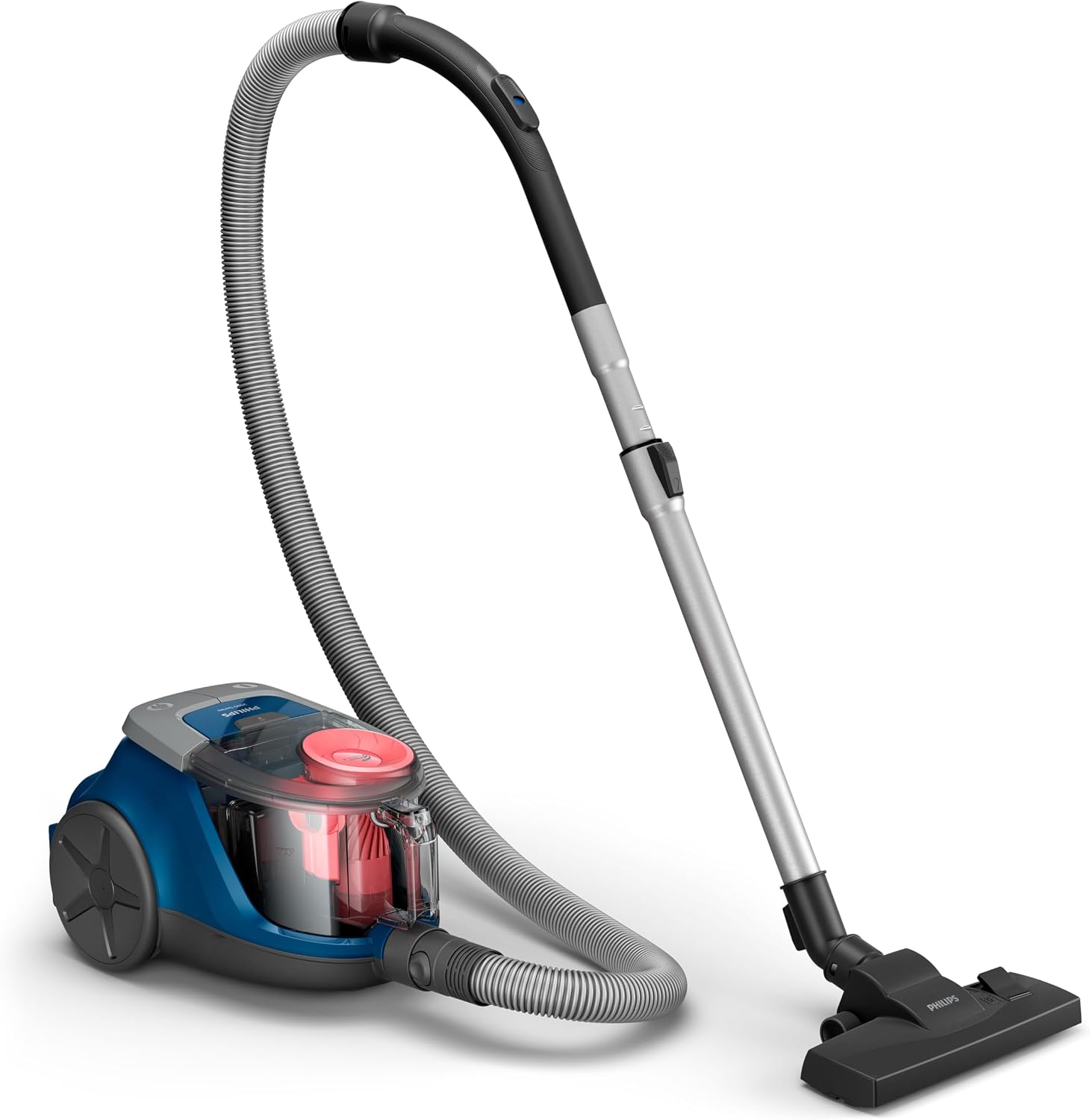 Philips 2000 Series Bagless Vacuum Cleaner - 750 W High Suction Power, PowerCyclone 4,99.9% Dust Collection, HEPA Filter, Effective on Pet Hair, Compact Design XB212309