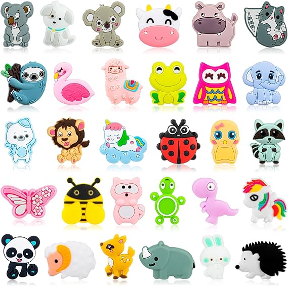FFNIU 30Pcs Silicone Focal Beads for Pen