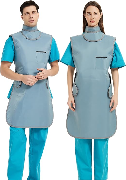 SHINRAY 0.5mmpb Lead Apron for xray with Thyroid Shield Collar,Dental Lead Vest,Radiation Shield,Lead Xray Vest Apron