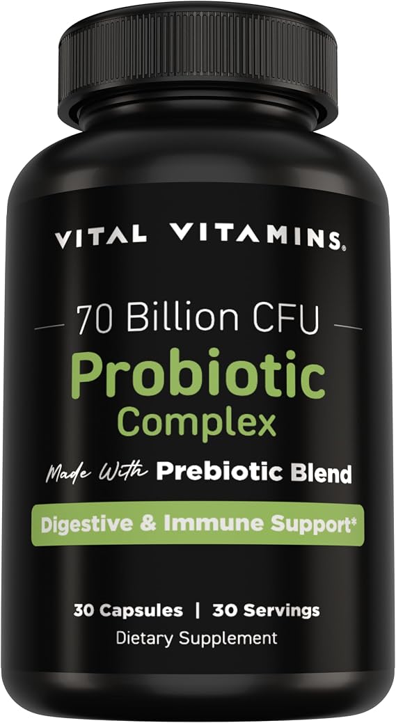 Vital Vitamins Probiotic Complex, 70 Billion CFU for Men & Women