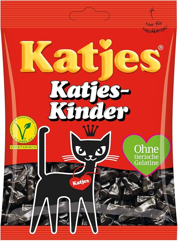 Katjes Katjes-Kinder Hard Liquorice Kittens (Vegetarian) 200g